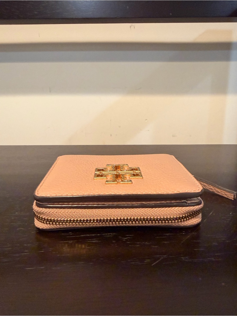Tory Burch Britten Pebbled Leather Wallet - Picture 7 of 10
